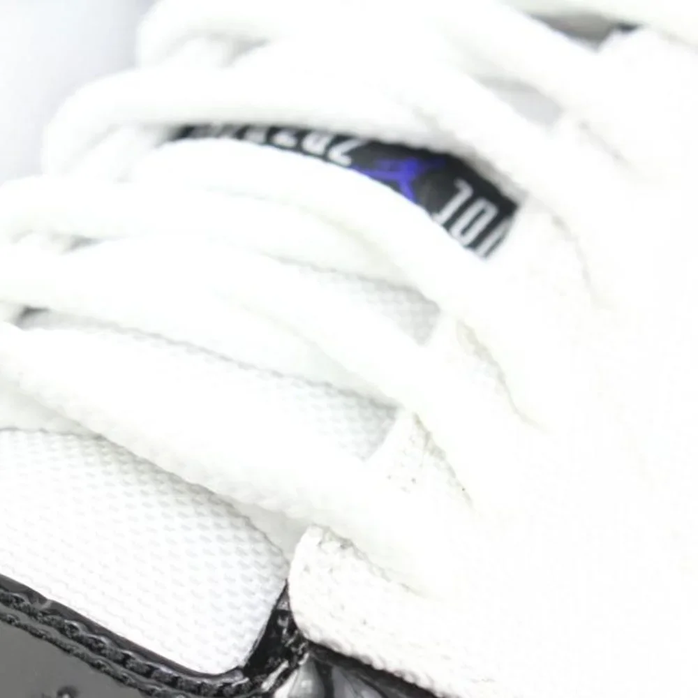Nike 2013 Mens 12 Black White Concord Mid Air Jordan 1 Retro 95 616369-195 - Picture 8 of 12